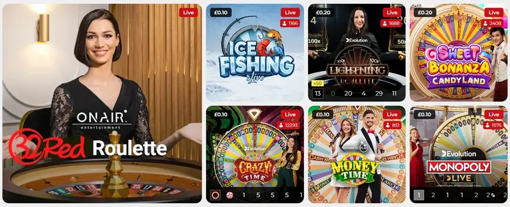 Live Dealer Slots at 32Red Casino UK