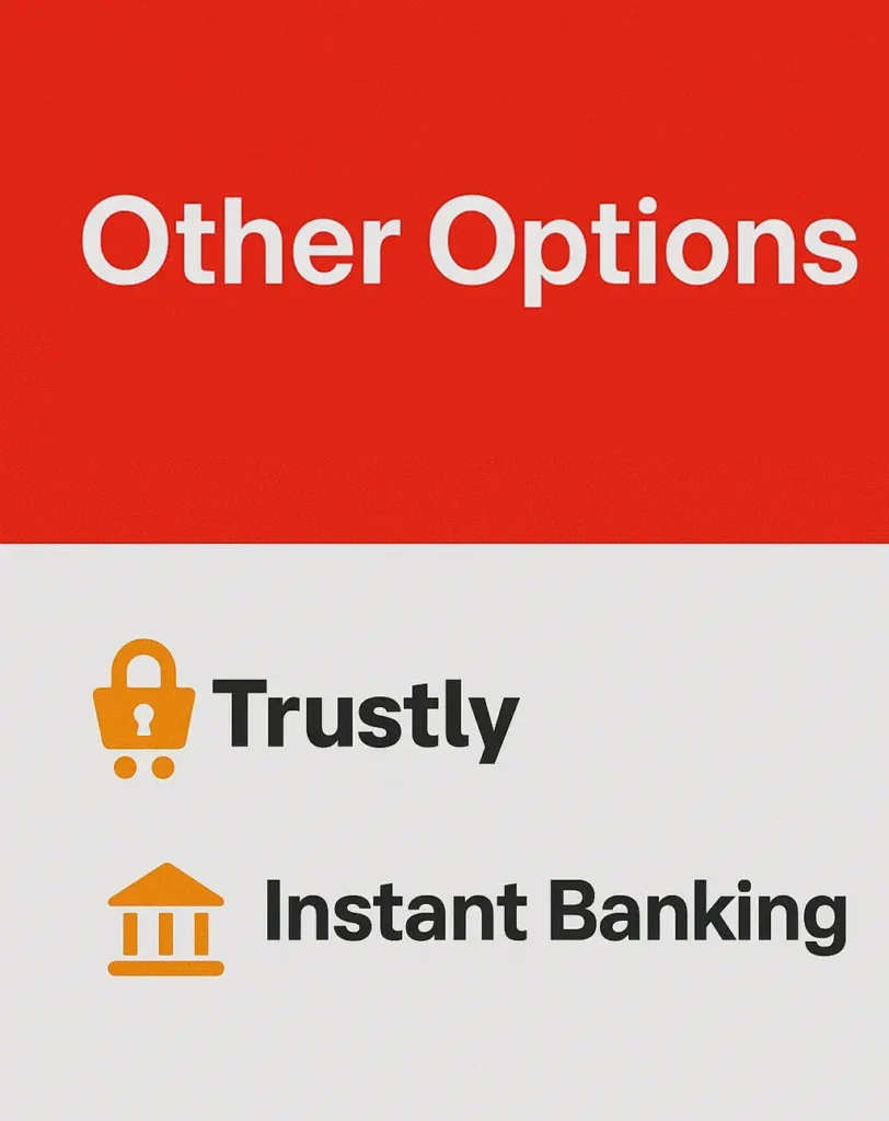 Bank Transfer and Trustly Method for Deposit at 32 Red 