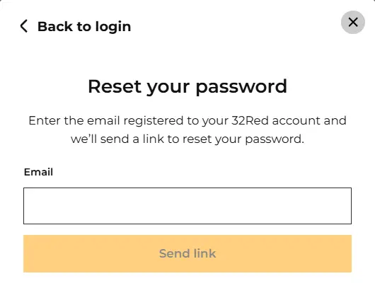 Password Reset Form